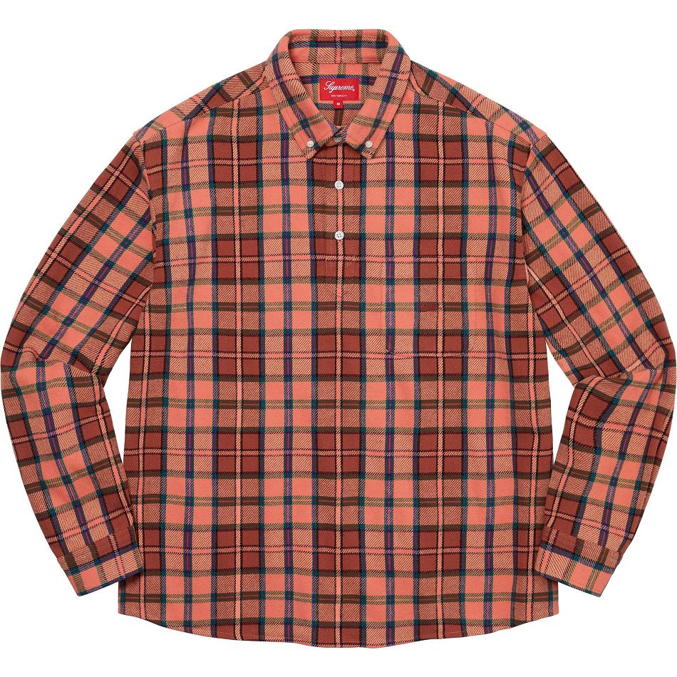 Pink Supreme Pullover Plaid Flannel Shirts | Supreme 251TV